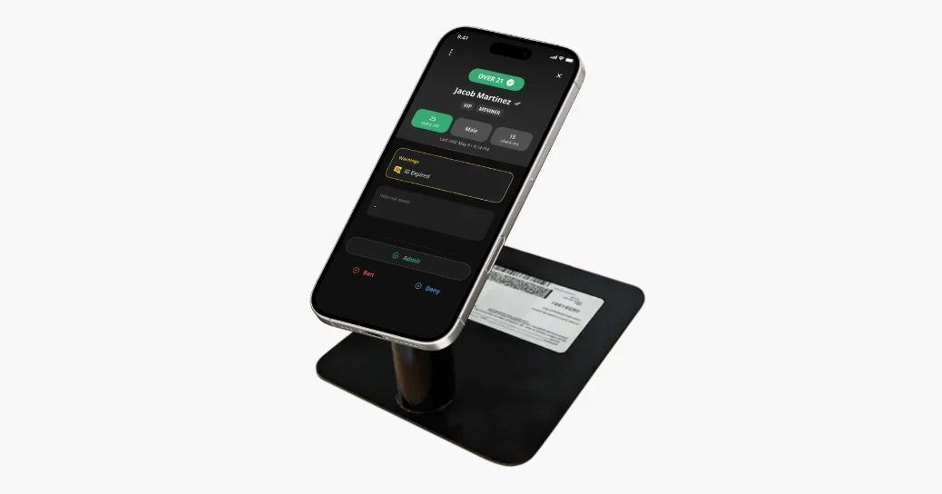 Custom Vēmos ID Scan Stand
